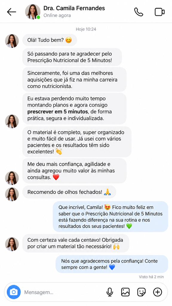 Feedback Dra. Camila Fernandes